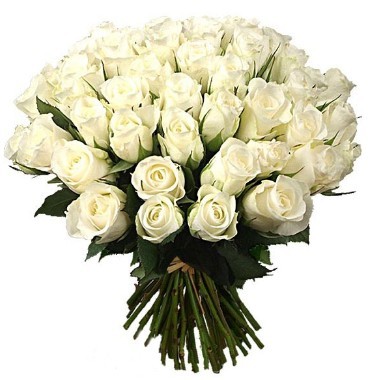 Bouquet de tres docenas de rosas blancas